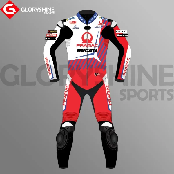 Johann Zarco Leather Suit Ducati Team Pramac Racing 2021 Front