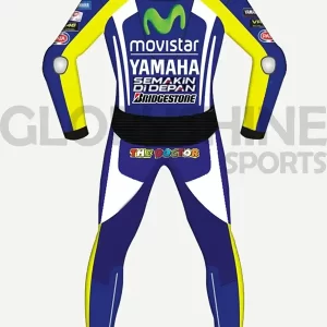 Valentino Rossi MotoGP Leather Suit Movistar 2014 Back