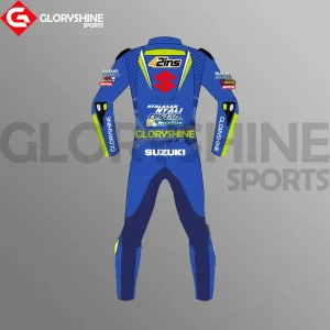 Alex Rins Leather Race Suit Suzuki ECSTAR MotoGP 2018 Back
