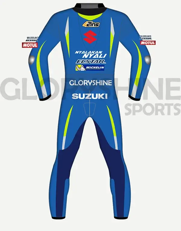 Alex Rins Race Suit Team Suzuki ECSTAR MotoGP 2017 Back