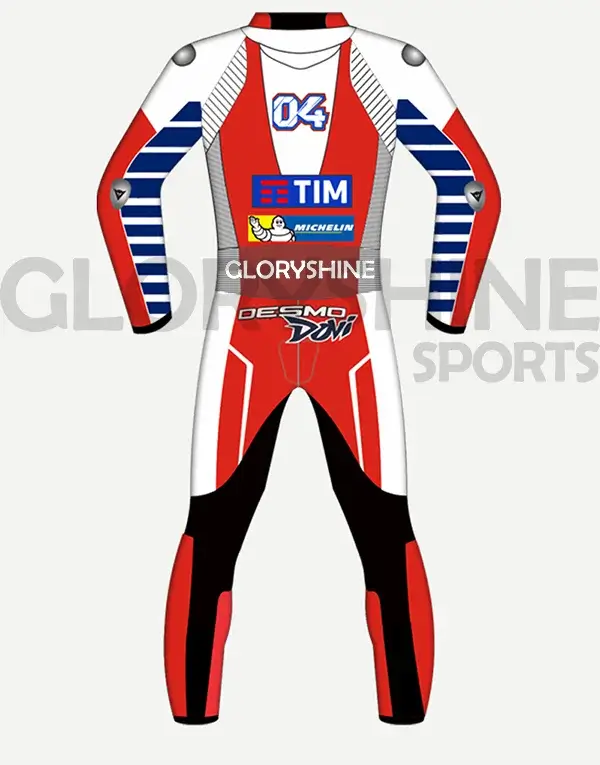 Andrea Dovizioso Leather Racing Suit Ducati MotoGP 2016 Back