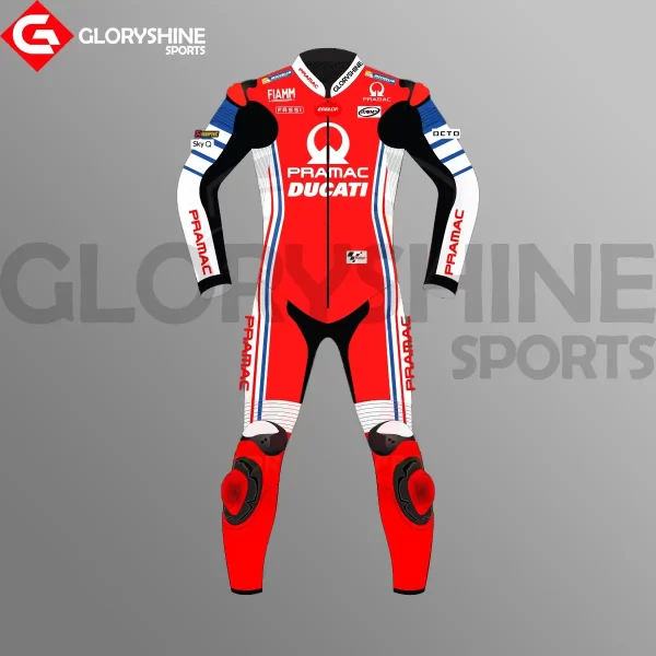 Francesco Bagnaia Race Suit Ducati Pramac MotoGP 2020 Front