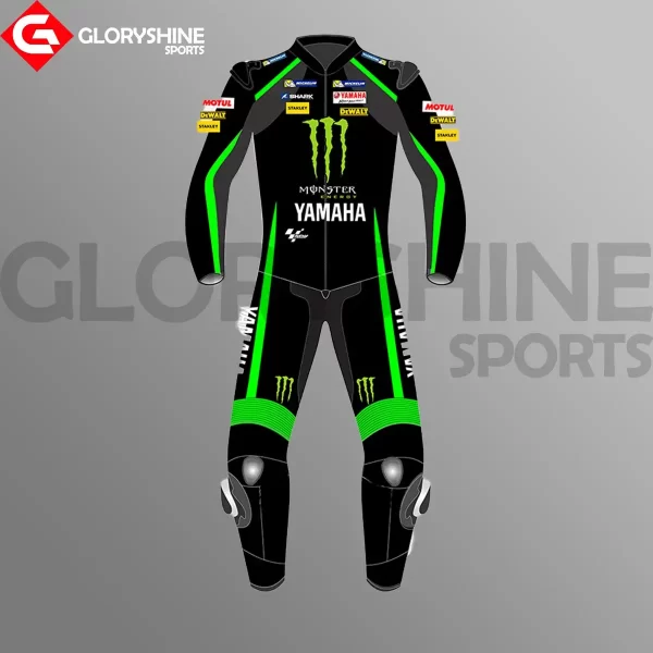 Johann Zarco Motorcycle Suit Monster Yamaha MotoGP 2018 Front