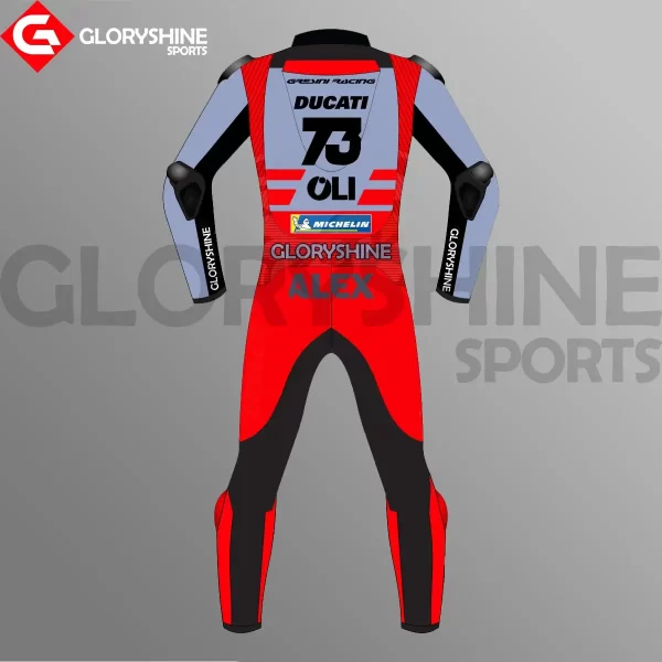 Alex Marquez Team Gresini Ducati MotoGP Race Suit 2023 Back