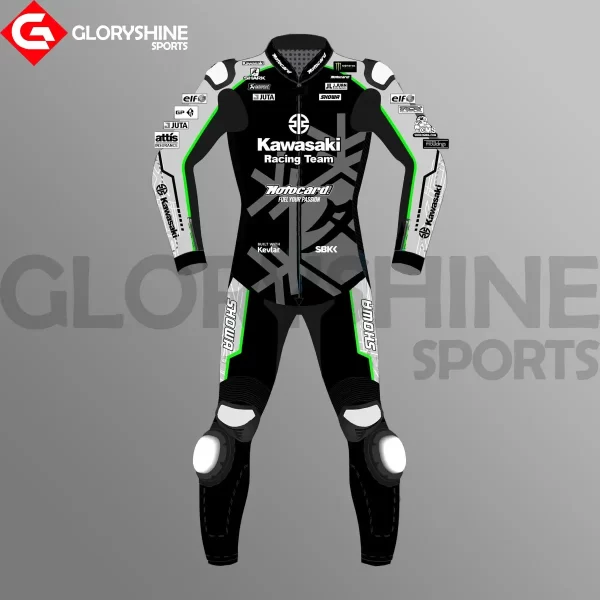 Alex Lowes Black Racing Suit Kawasaki Jerez Test Suit 2022 Front