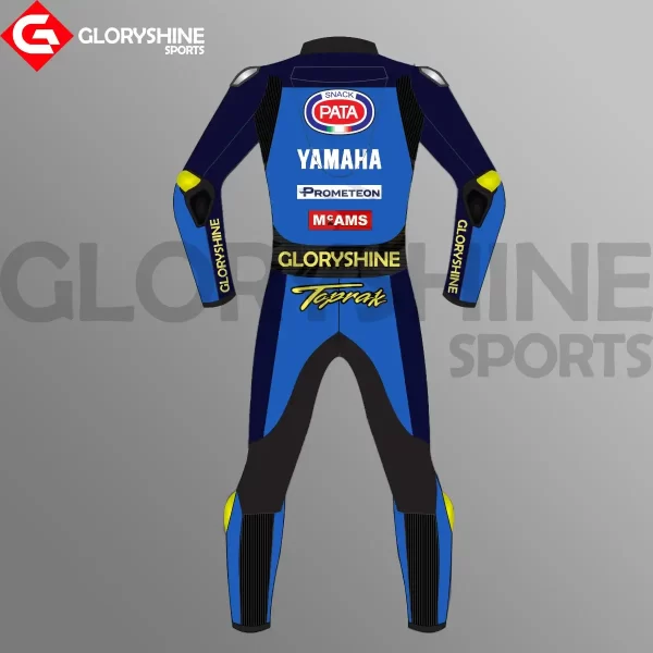 Toprak Razgatlioglu Team Pata Yamaha WSBK Motorcycle Suit 2023 Back