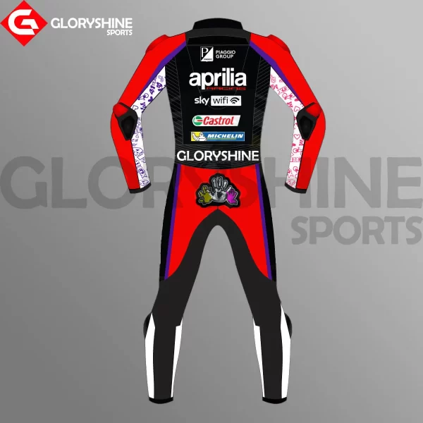 Aleix Espargaro Leather Suit Aprilia Racing Team MotoGP 2022 Back