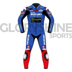 Alex Rins MotorBike Racing Suit Team Suzuki Ecstar MotoGP 2022 Front