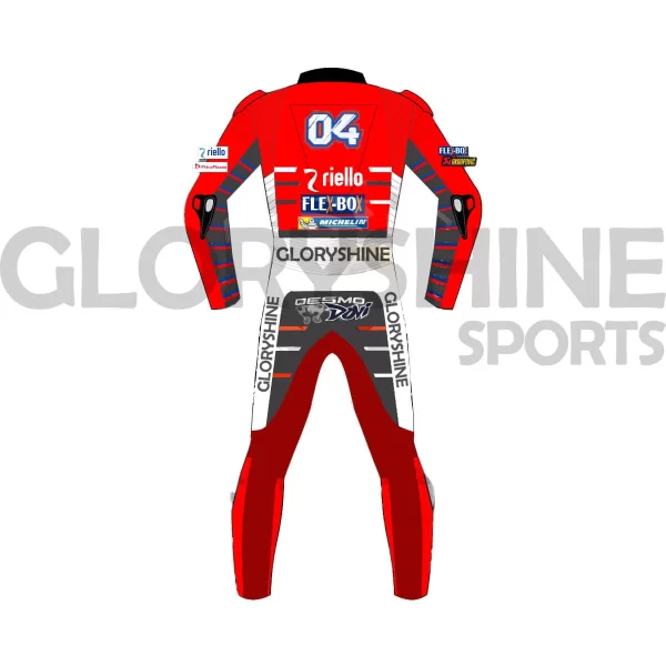 Andrea Dovizioso Leather Suit Flexbox Team Ducati MotoGP 2018 Back