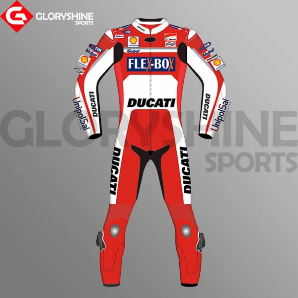 Andrea Dovizioso Race Suit Flexbox Team Ducati MotoGP 2017 Front