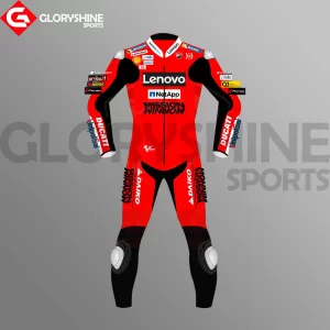 Danilo Petrucci Leather Racing Suit Team Ducati MotoGP 2020 Front