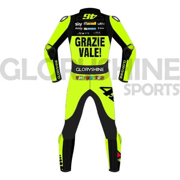 Grazie Valle 46 Sky Leather Race Suit Back