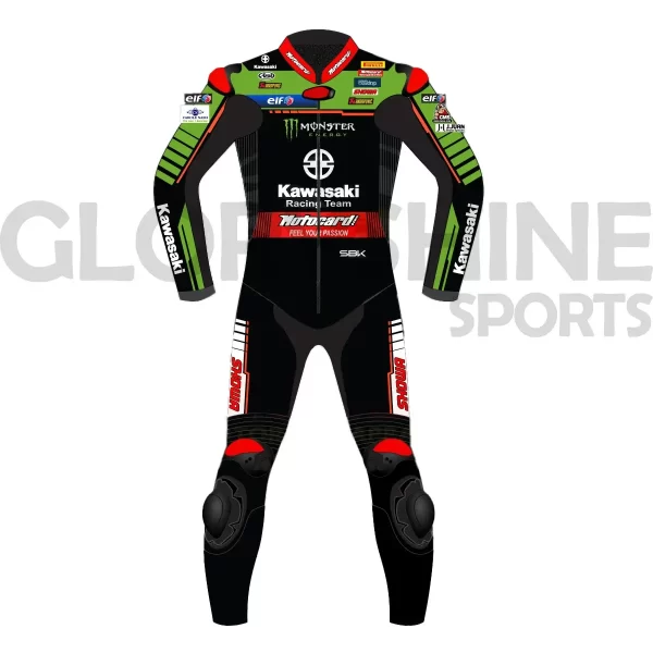Jonathan Rea Leather Race Suit Team Kawasaki WSBK 2022 Front