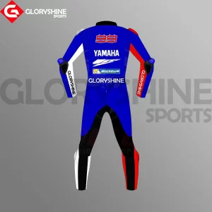 Jorge Lorenzo Leather Suit Yamaha MotoGP Test Suit 2020 Back