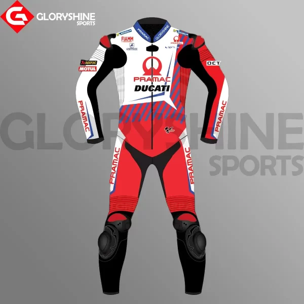 Jorge Martin Racing Suit Team Ducati Pramac MotoGP 2021 Front