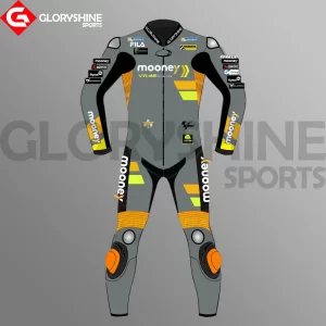 Luca Marini MotoGP Racing Suit 2022 Mooney VR46 Racing Team Front