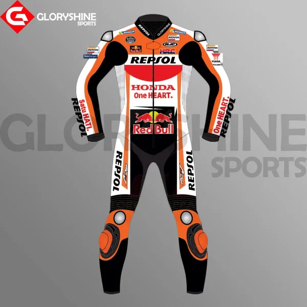 Pol Espargaro Leather Riding Suit Honda HRC MotoGP 2022 Front