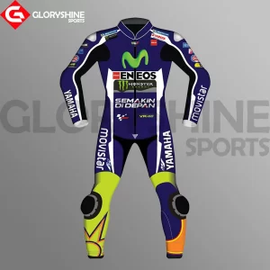 Valentino Rossi Leather Suit Yamaha Movistar MotoGP 2016 Front