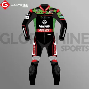 Kawasaki Leather Suit 2021 Front