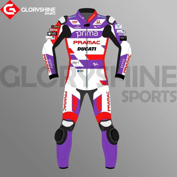 Johann Zarco Leather Racing Suit Ducati Pramac MotoGP 2023 Front