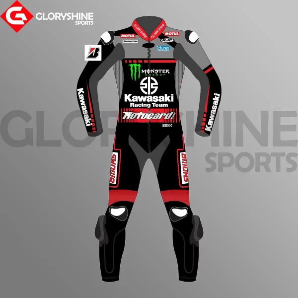 Kawasaki Leather Suit 2023 Front