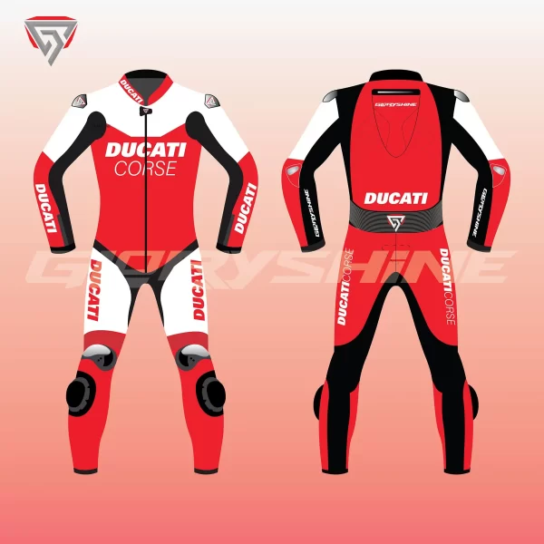 Ducati Corse DAir K1 Suit Front & Back 2D