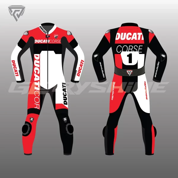 Ducati Corse C5 Suit Front & Back 2D