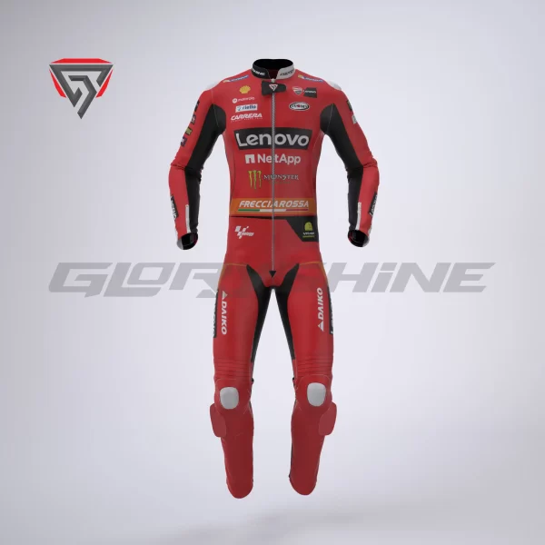 Francesco Bagnaia Racing Suit Ducati Lenovo MotoGP 2023 Front 3D