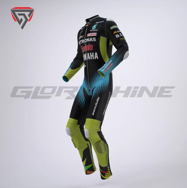 Valentino Rossi Leather Race Suit Yamaha Petronas MotoGP 2021 Right