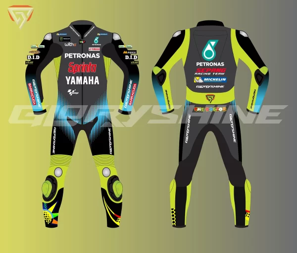 Valentino Rossi Leather Race Suit Yamaha Petronas MotoGP 2021 both sides (1)
