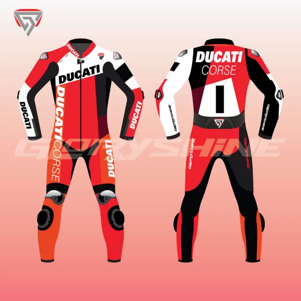 Ducati Corse C6 Suit Front & Back 2D