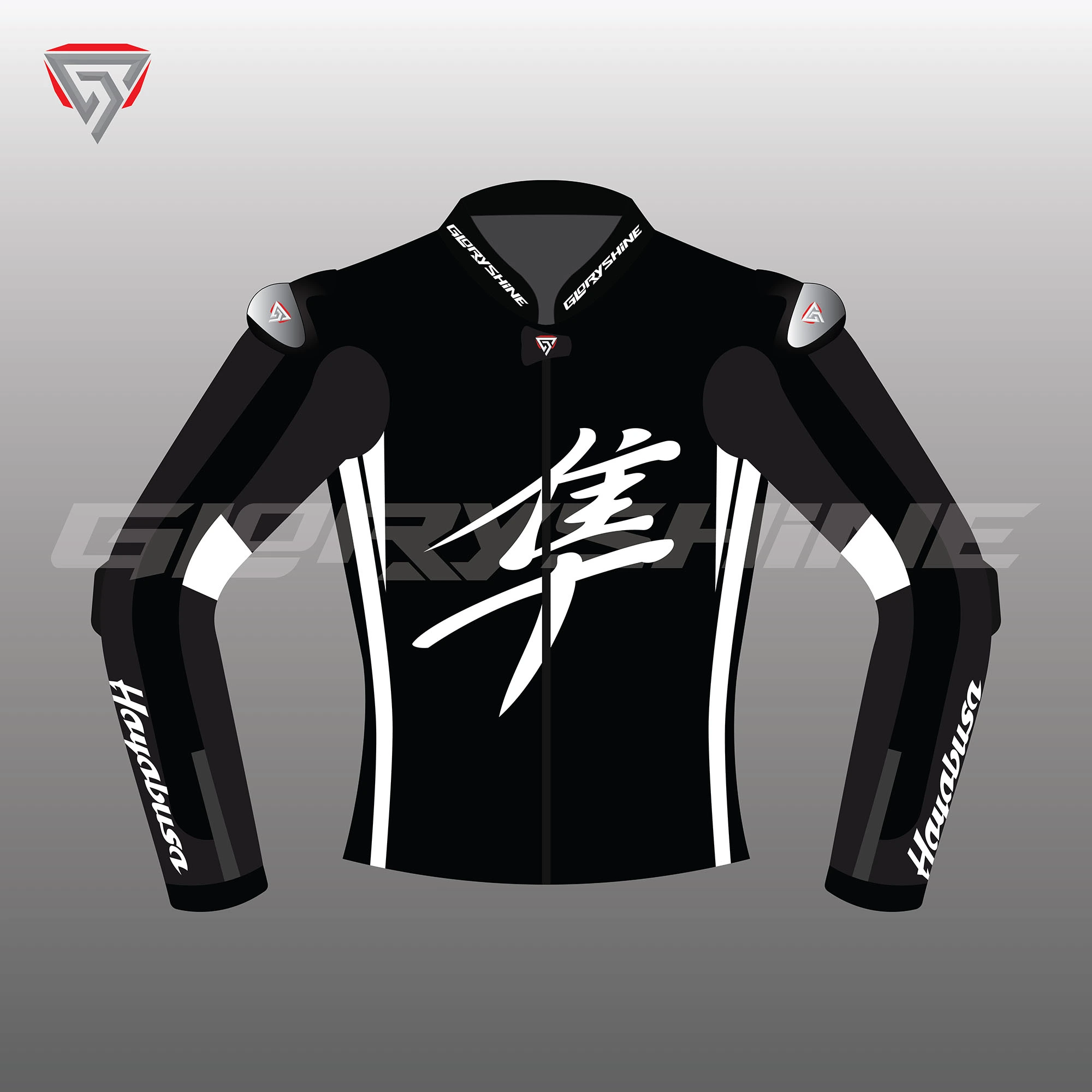Hayabusa Motorbike Jacket Front 2D