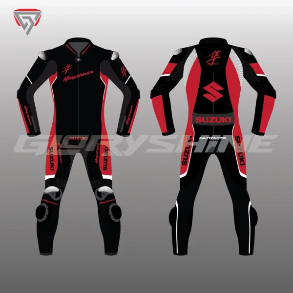 Hayabusa Full Racing Suit Front & Back 2D