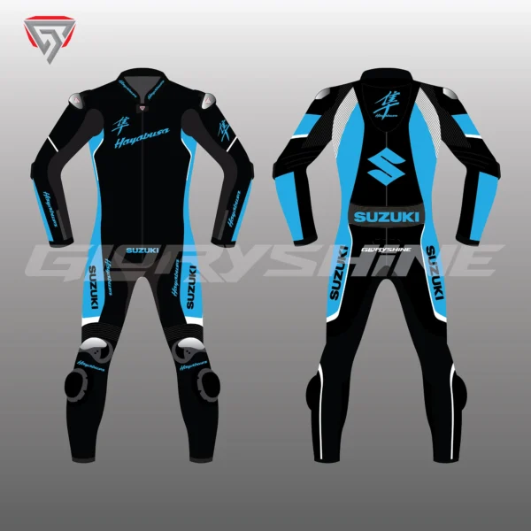 Hayabusa Racing Bike Suit Front & Back 2D
