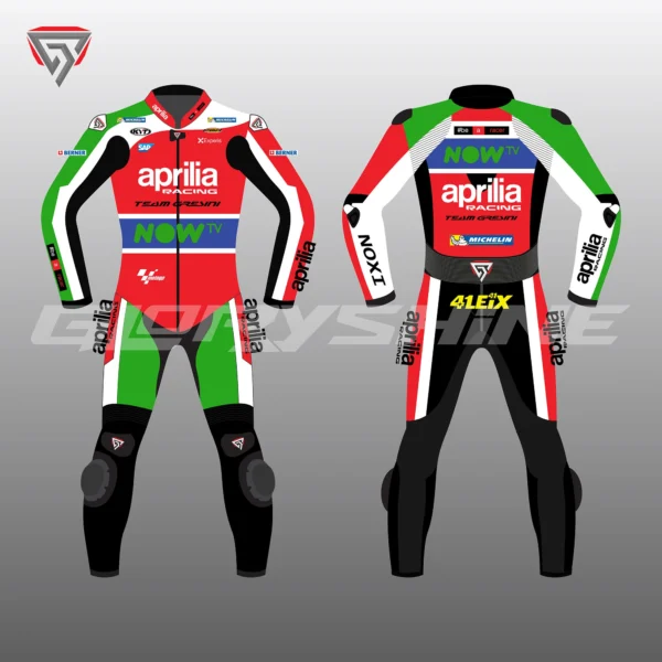 Aleix Espargaro MotoGP Suit Aprilia Racing Team Gresini 2017 Front & Back 2D
