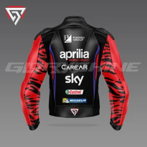 Aleix Espargaro Motorcycle Jacket Aprilia Racing Jacket MotoGP 2023 Back 3D