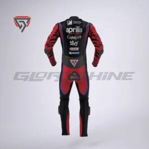Aleix Espargaro Motorcycle Suit Aprilia Racing Suit MotoGP 2023 Back 3D