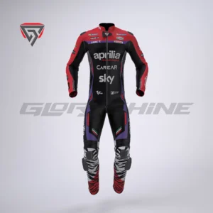 Aleix Espargaro Motorcycle Suit Aprilia Racing Suit MotoGP 2023 Front 3D