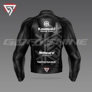 Alex Lowes Black Racing Jacket Kawasaki Jerez Test Jacket 2022 Back 3D