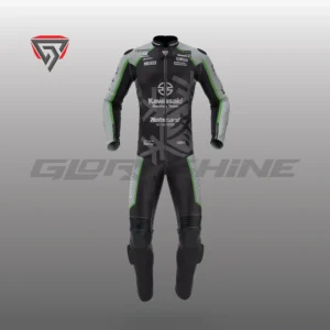 Alex Lowes Black Racing Suit Kawasaki Jerez Test Suit 2022 Front 3D