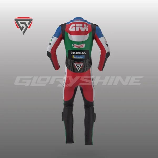 Alex Marquez Leather Suit Team LCR Honda Castrol MotoGP 2021 Back 3D