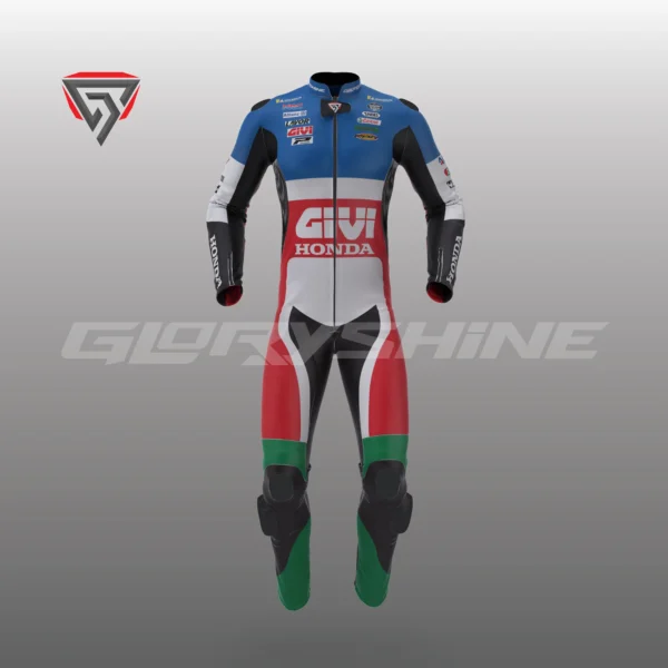 Alex Marquez Leather Suit Team LCR Honda Castrol MotoGP 2021 Front 3D
