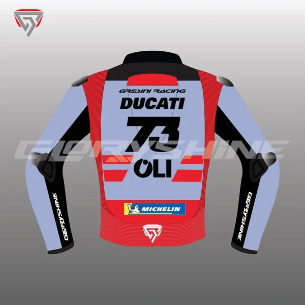 Alex Marquez Team Gresini Ducati MotoGP Race Jacket 2023 Back 2D