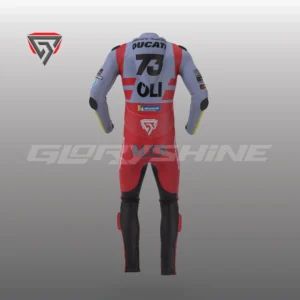 Alex Marquez Team Gresini Ducati MotoGP Race Suit 2023 Back 3D