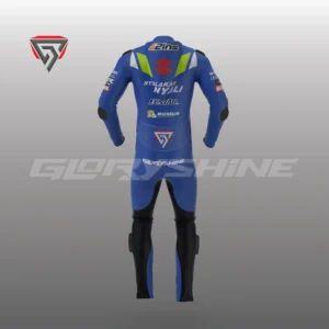 Alex Rins Leather Suit Team Suzuki ECSTAR MotoGP 2019 Back 3D