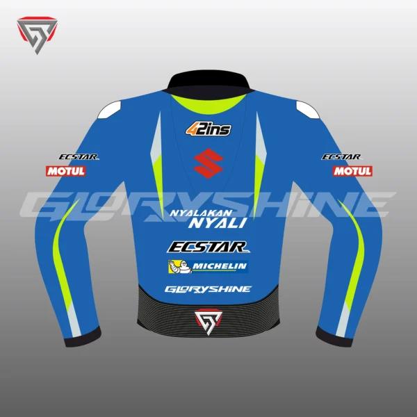 Alex Rins Race Jacket Team Suzuki ECSTAR MotoGP 2017 Back 2D