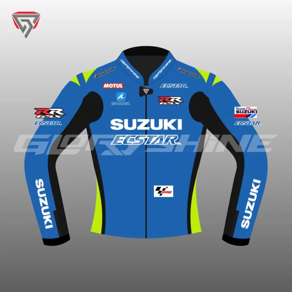 Aleix Espargaro Racing Jacket Team Suzuki Ecstar MotoGP 2015 Front 2D