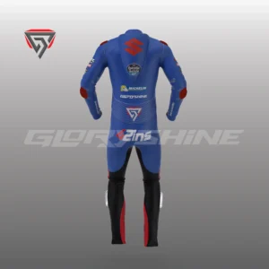 Alex Rins MotorBike Racing Suit Team Suzuki Ecstar MotoGP 2022 Back 3D