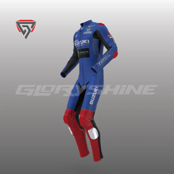 Alex Rins MotorBike Racing Suit Team Suzuki Ecstar MotoGP 2022 Right Side 3D