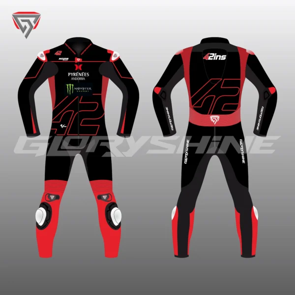 Alex Rins Test Suit Winter Leather Test Suit 2023 Front & Back 2D